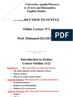 Online Lecture 1 Introduction To Syntax Prof Elghazi