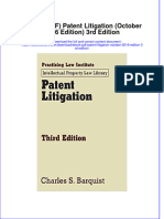 Patent Litigation October 2016 Edition 3Rd Edition Full Chapter