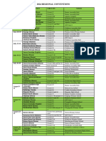 2024 Regional Conventions Schedule