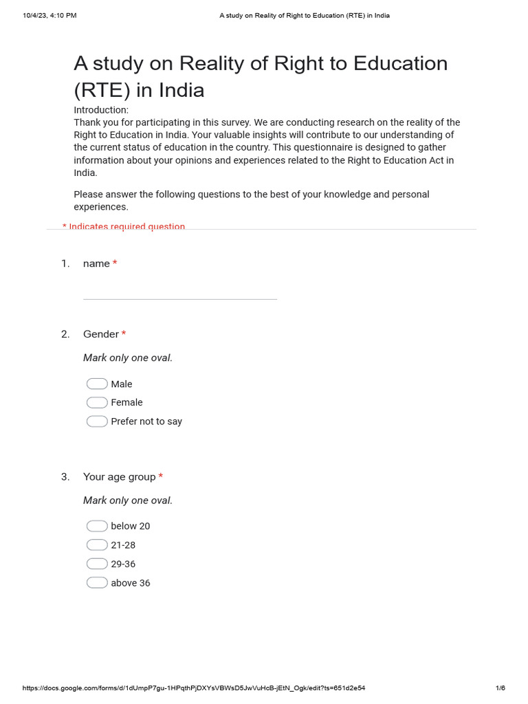 untitled form - google forms
