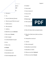 Lista de Vocabulario - Capítulo 1.1