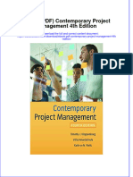 Contemporary Project Management 4Th Edition Full Chapter