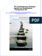 Contemporary Strategic Management An Australasian Perspective 2Th Full Chapter