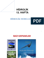 Hidrolik 13 Hafta