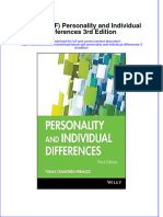 Personality and Individual Differences 3Rd Edition Full Chapter