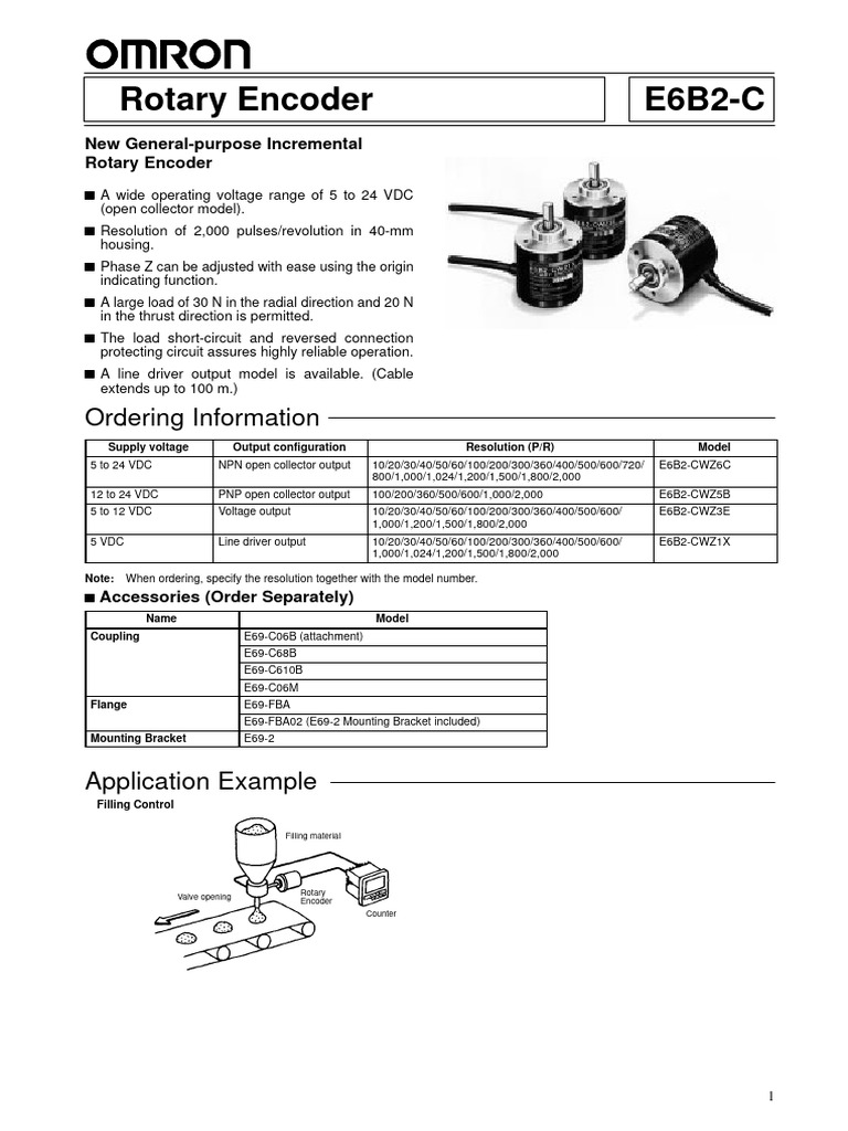 omron_encoder | PDF | Bipolar Junction Transistor | Computer Engineering
