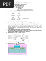 EC19641-VLSI Design - Part A - Q & A