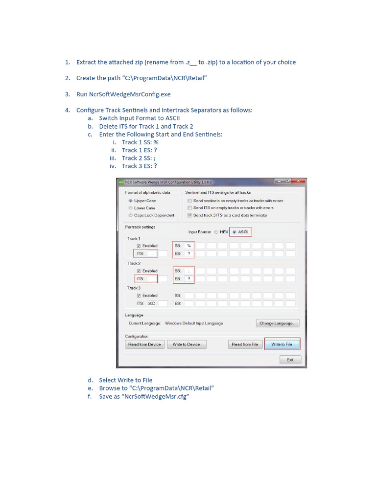 NcrSoftWedge Configuration Guide | PDF