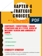 Chapter 4 Strategic Choices
