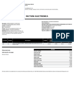 Factura Electronica: Observaciones Información de Pago