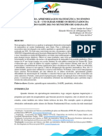 Obstáculos Da Aprendizagem Matemática No Ensino Fundamental II