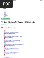 Boot Windows XP From A USB Flash Drive