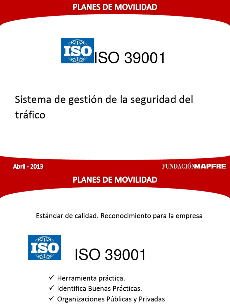 ISO 39001 Seguridad Vial 1 | PDF | Calidad (comercial) | Organización ...