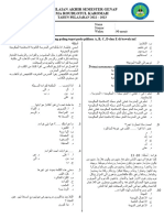 Soal PAT Kelas X - Bahasa Arab