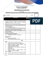 College of Nursing and Allied Health Professions: Nha-Health Assessment Skills Laboratory Performance Evaluation Tool