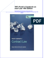 Pooles Cason Contract Law 14Th Edition Full Chapter