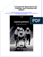 Corporate Governance 4E Principles Policies and Practices 4Th Edition Full Chapter