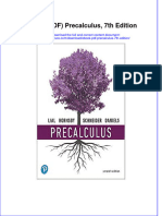 Precalculus 7Th Edition Full Chapter