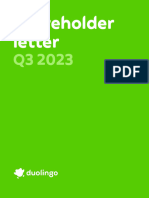 Q3FY23 Duolingo Shareholder Letter