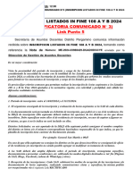 Com 005 - Rectificatoria Comunicado 3 - Inscripcion Listados in Fine 108 A y B 2024 - Febrero 2023