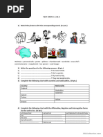 Test For Students of English For The Hotel Industry