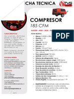 Ficha Tecnica - Compresor Kaeser 185 CFM M50