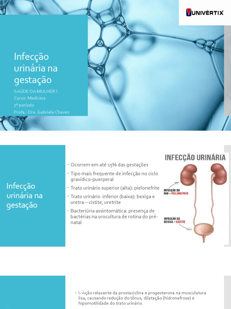 Aula 8 Infecção Urinária Na Gestação | PDF | Infecção do trato urinário ...