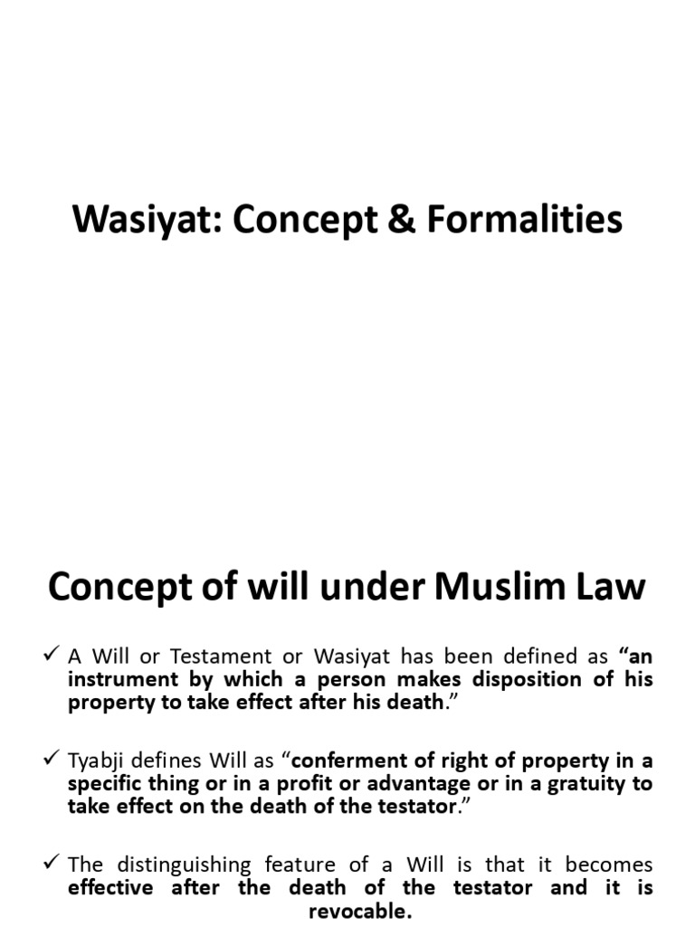 Wasiyat | PDF | Will And Testament | Inheritance