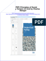 Principles of Social Psychology Version 2 0 2Nd by Charles Stangor Full Chapter