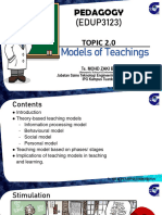 Topic 2 - Model of Teaching - A