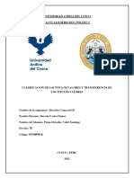 Clasificacion y Transmisibilidad de Los Titulos Valores