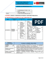 Sesión de Aprendizaje Nuevo Esquema #1