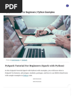 PySpark Tutorial For Beginners - Python Examples - Spark by (Examples)