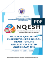 NQESH OAS 2023 Applicant User Guide