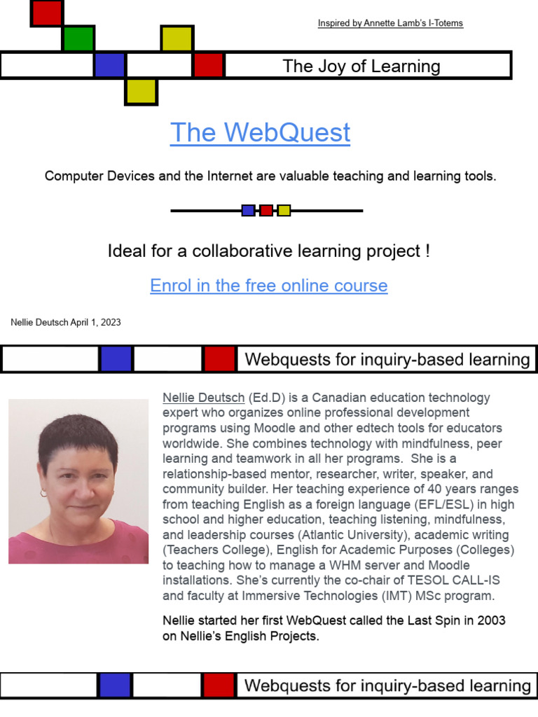 Creating Engaging WebQuests | PDF | Educational Technology | English As ...