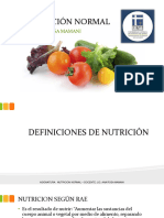 Definiciones de Nutrición