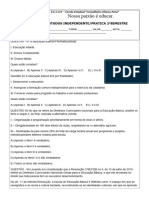 Avaliação de Estudos Independetes 3ºano Eja (Pratica) E.e.afonso Pena - Célia