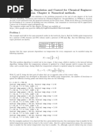 Process Modelling, Simulation and Control For Chemical Engineering. Solved Problems. Chapter 4 Numerical Methods