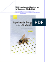 Experimental Design For The Life Sciences 4Th Edition Full Chapter