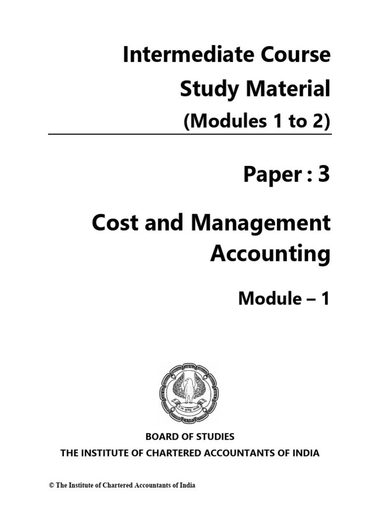 1.intial Pages | PDF | Cost Accounting | Management Accounting