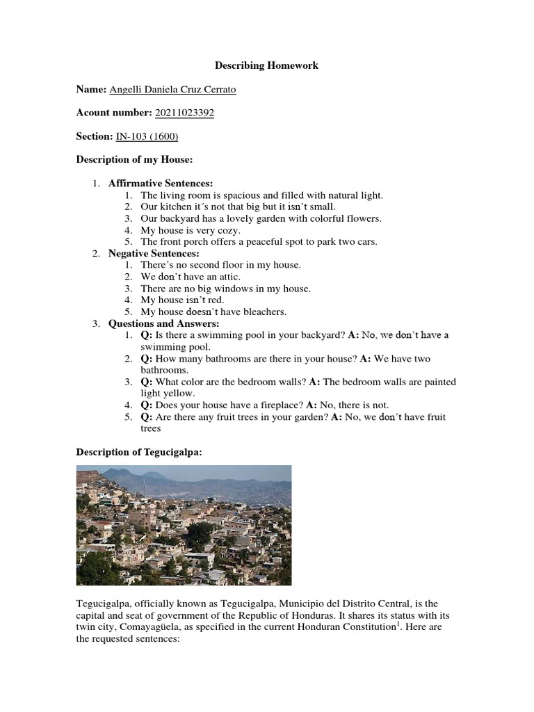 Describing Homework, Angelli Cruz | PDF | Urban Planning