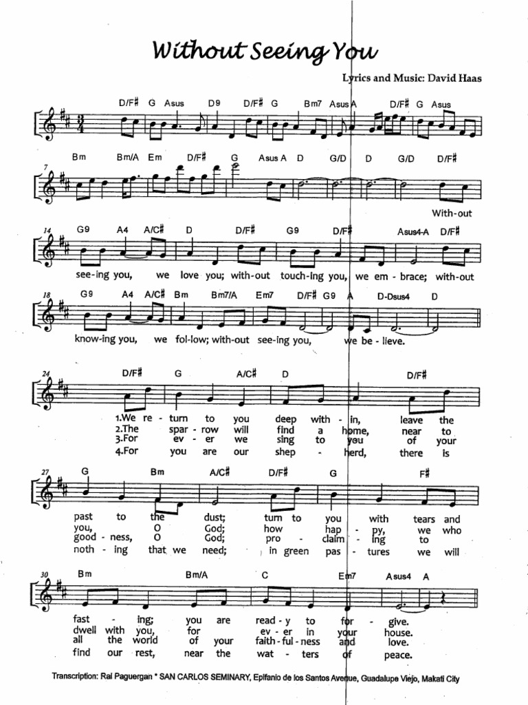 Without Seeing You | PDF