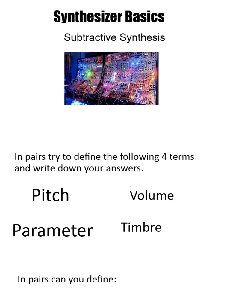 Synthesizer basics pdf synthesizer electronic oscillator