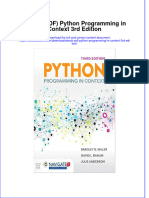 Python Programming in Context 3Rd Edition Full Chapter