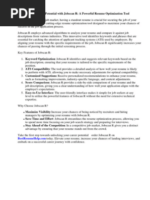 Jobscan Resume