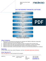 M8403-Eng-3.0, Quick Instructions, Medikro Spirometry Software