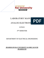 Lab Manual Analog Electronics-B.tech-Eee-3rd