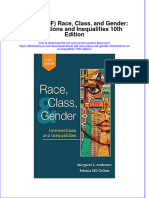 Race Class and Gender Intersections and Inequalities 10Th Edition Full Chapter
