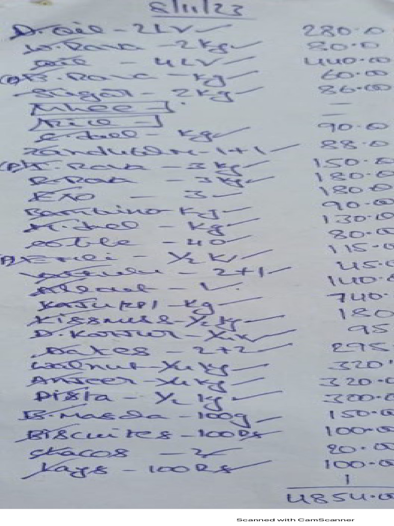 Provisions Bill Paid | PDF