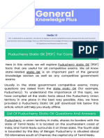Puducherry Static GK PDF